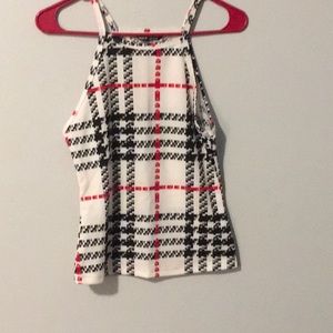 Plaid tank top